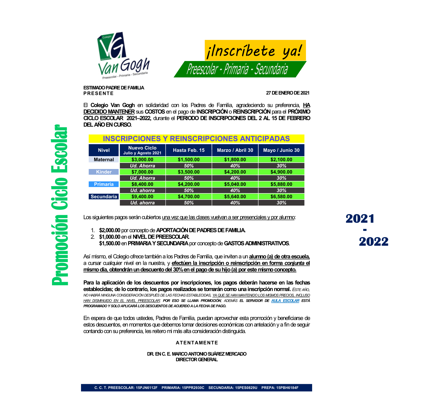 Calendario de Pagos